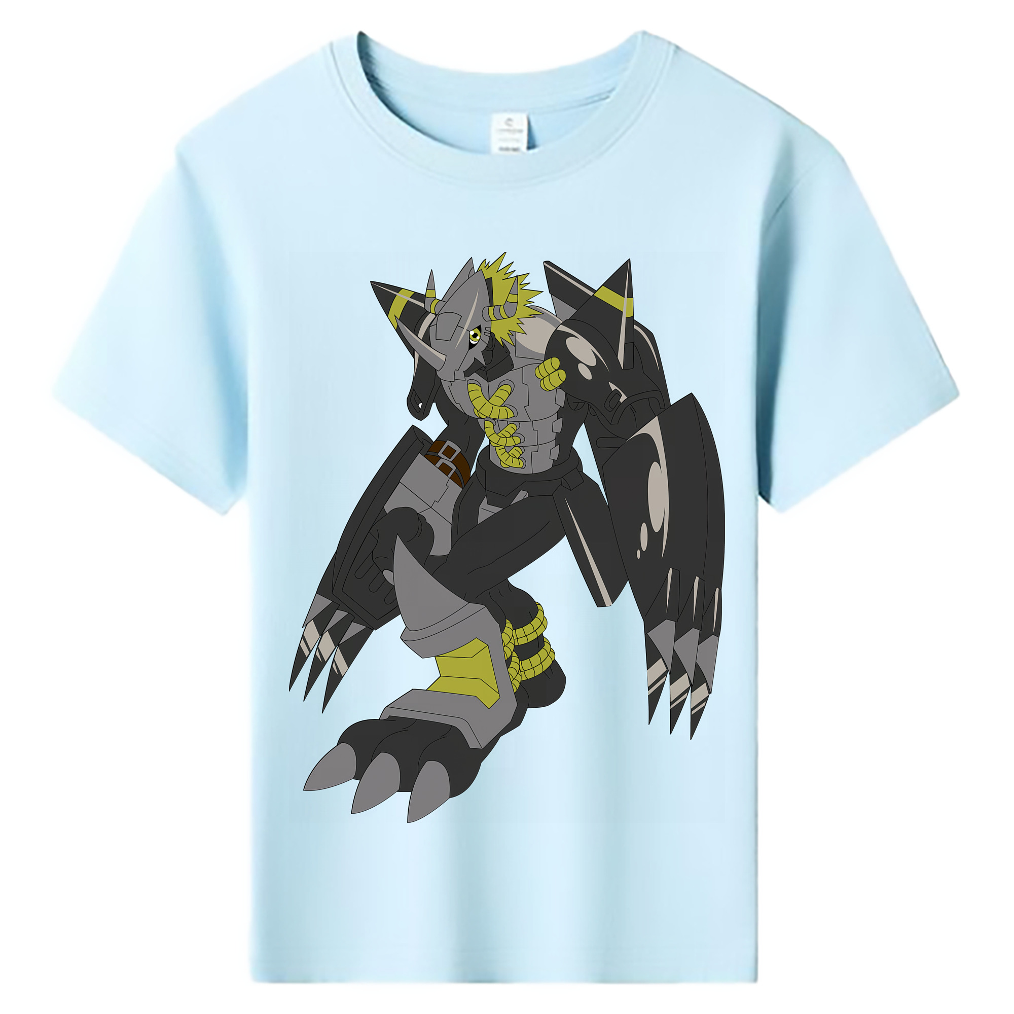 （画像用） Digimon デジタルモンスター/デジモン 綿100％キッズTシャツ（フロントプリント）